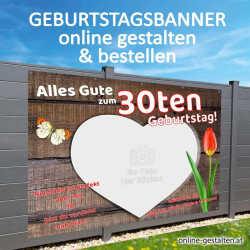 Banner Geburtstag, Geburtstagsbanner, Transparent zum Geburtstag, Geburtstagstransparent, Plakat Geburtstag