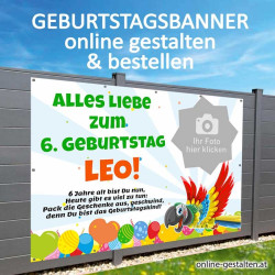 Banner Geburtstag, Geburtstagsbanner, Transparent zum Geburtstag, Geburtstagstransparent, Plakat Geburtstag