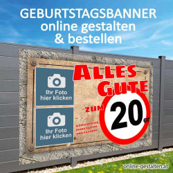 Banner Geburtstag, Geburtstagsbanner, Plakat Geburtstag, Transparent zum Geburtstag, Geburtstagstransparent