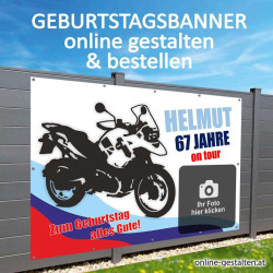 Banner Geburtstag, Geburtstagsbanner, Transparent zum Geburtstag, Geburtstagstransparent, Plakat Geburtstag