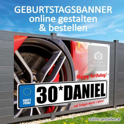 Banner Geburtstag, Geburtstagsbanner, Transparent zum Geburtstag, Geburtstagstransparent, Plakat Geburtstag