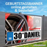 Banner Geburtstag, Geburtstagsbanner, Transparent zum Geburtstag, Geburtstagstransparent, Plakat Geburtstag