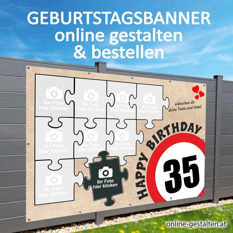 Banner Geburtstag, Geburtstagsbanner, Transparent zum Geburtstag, Geburtstagstransparent, Plakat Geburtstag
