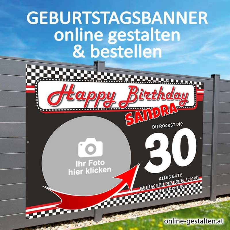 Banner Geburtstag, Geburtstagsbanner, Transparent zum Geburtstag, Geburtstagstransparent, Plakat Geburtstag