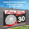 Banner Geburtstag, Geburtstagsbanner, Transparent zum Geburtstag, Geburtstagstransparent, Plakat Geburtstag