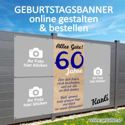 Banner Geburtstag, Geburtstagsbanner, Transparent zum Geburtstag, Geburtstagstransparent, Plakat Geburtstag