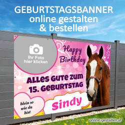 Banner Geburtstag, Geburtstagsbanner, Transparent zum Geburtstag, Geburtstagstransparent, Plakat Geburtstag
