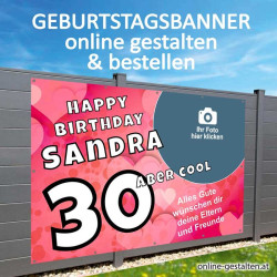 Geburtstagsbanner, Banner Geburtstag, Plakat Geburtstag