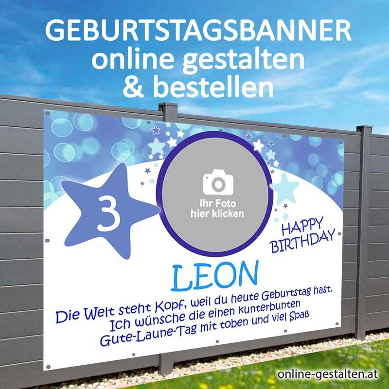 Banner Geburtstag, Geburtstagsbanner, Transparent zum Geburtstag, Geburtstagstransparent, Plakat Geburtstag