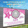 Banner Geburtstag, Geburtstagsbanner, Transparent zum Geburtstag, Geburtstagstransparent, Plakat Geburtstag