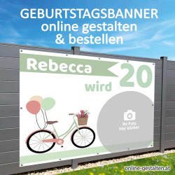 Geburtstagsbanner, Banner Geburtstag, Plakat Geburtstag