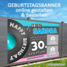 Geburtstagsbanner, Banner Geburtstag, Plakat Geburtstag