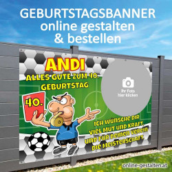 Banner Geburtstag, Geburtstagsbanner, Banner zum Geburtstag, Transparent zum Geburtstag, Geburtstagstransparent, Jäger