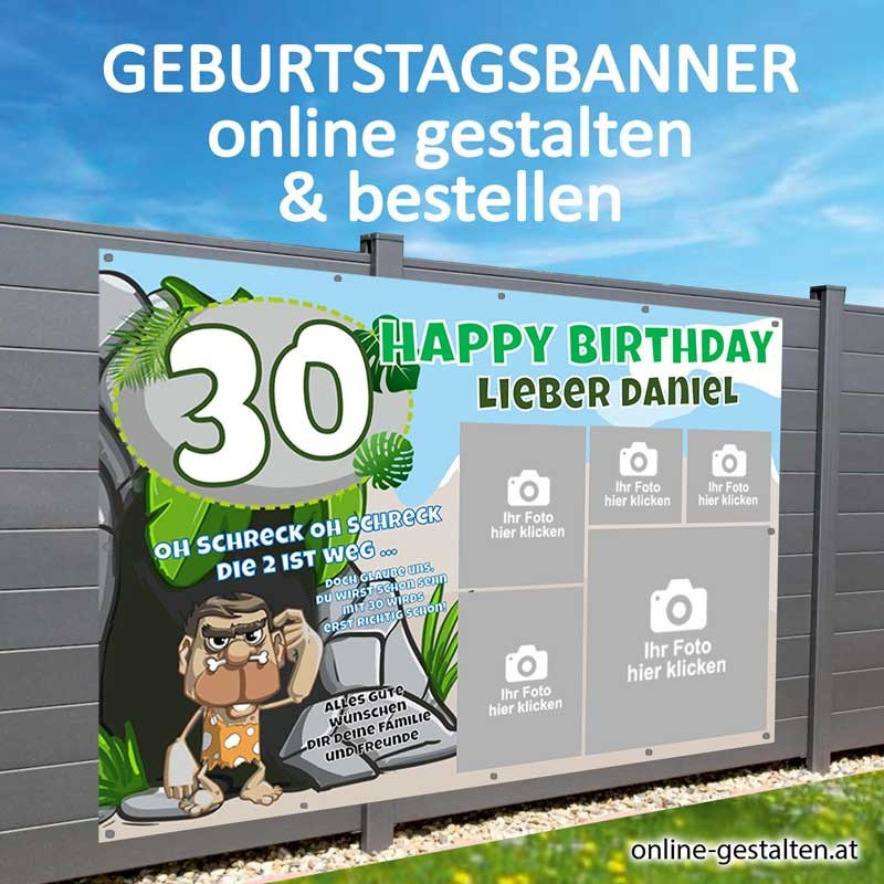 Banner Geburtstag, Geburtstagsbanner, Transparent zum Geburtstag, Geburtstagstransparent, Plakat Geburtstag