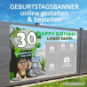 Banner Geburtstag, Geburtstagsbanner, Transparent zum Geburtstag, Geburtstagstransparent, Plakat Geburtstag