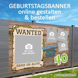 Geburtstagsbanner, Banner Geburtstag, Plakat Geburtstag, Transparent Geburtstag