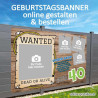 Geburtstagsbanner, Banner Geburtstag, Plakat Geburtstag, Transparent Geburtstag