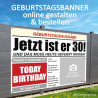 Geburtstagsbanner, Banner zum Geburtstag, Transparent zum Geburtstag, Geburtstagstransparent