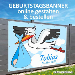 Banner Geburtstag, Geburtstagsbanner, Transparent zum Geburtstag, Geburtstagstransparent, Plakat Geburtstag