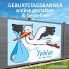 Banner Geburtstag, Geburtstagsbanner, Transparent zum Geburtstag, Geburtstagstransparent, Plakat Geburtstag