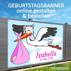 Banner Geburtstag, Geburtstagsbanner, Transparent zum Geburtstag, Geburtstagstransparent, Plakat Geburtstag