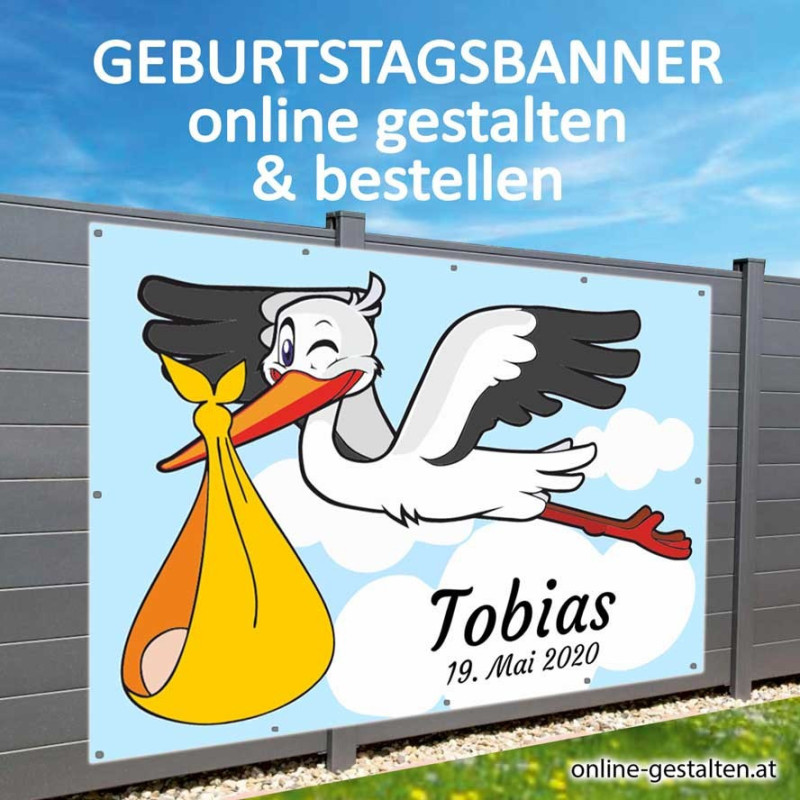 Banner Geburtstag, Geburtstagsbanner, Transparent zum Geburtstag, Geburtstagstransparent, Plakat Geburtstag