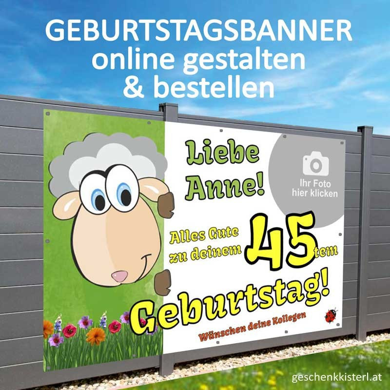 Geburtstagsbanner, Geburtstagsbanner, Banner zum Geburtstag, Transparent zum Geburtstag, Geburtstagstransparent