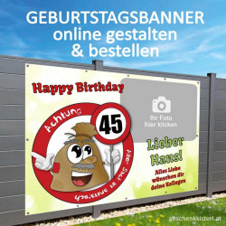 Geburtstagsbanner, Geburtstagsbanner, Banner zum Geburtstag, Transparent zum Geburtstag, Geburtstagstransparent