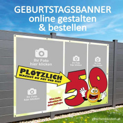 Geburtstagsbanner, Geburtstagsbanner, Banner zum Geburtstag, Transparent zum Geburtstag, Geburtstagstransparent
