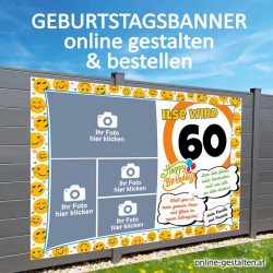 Banner Geburtstag, Geburtstagsbanner, Transparent zum Geburtstag, Geburtstagstransparent, Plakat Geburtstag, 40 Geburtstag
