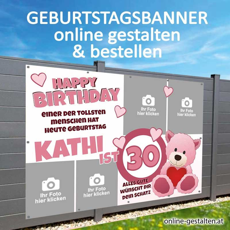 Banner Geburtstag, Geburtstagsbanner, Transparent zum Geburtstag, Geburtstagstransparent, Plakat Geburtstag, 40 Geburtstag