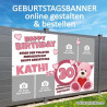 Banner Geburtstag, Geburtstagsbanner, Transparent zum Geburtstag, Geburtstagstransparent, Plakat Geburtstag, 40 Geburtstag