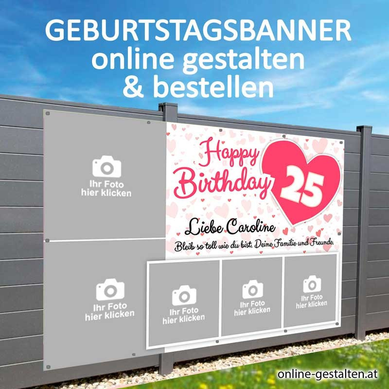 Banner Geburtstag, Geburtstagsbanner, Transparent zum Geburtstag, Geburtstagstransparent, Plakat Geburtstag, 40 Geburtstag