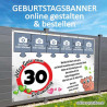 Banner Geburtstag, Geburtstagsbanner, Transparent zum Geburtstag, Geburtstagstransparent, Plakat Geburtstag, 40 Geburtstag