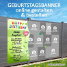 Banner Geburtstag, Geburtstagsbanner, Transparent zum Geburtstag, Geburtstagstransparent, Plakat Geburtstag, 40 Geburtstag