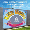 Geburtstagsbanner, Geburtstagsbanner, Banner zum Geburtstag, Transparent zum Geburtstag, Geburtstagstransparent