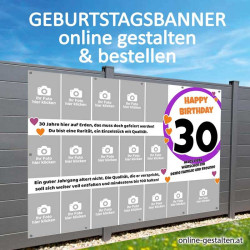 Banner Geburtstag Geburtstagsbanner Plakat Geburtstag Fotobanner Collage Geburtstag