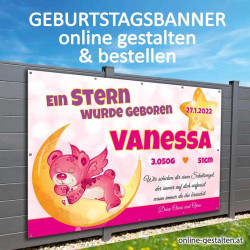 Banner zur Geburt, Plakat zur Geburt, Panner zur Geburt, Geburtsgeschenke, Babybanner, Banner für Baby, Mädchen, Junge