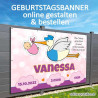Banner zur Geburt, Plakat zur Geburt, Panner zur Geburt, Geburtsgeschenke, Babybanner, Banner für Baby, Mädchen, Junge