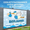 Banner zur Geburt, Plakat zur Geburt, Panner zur Geburt, Geburtsgeschenke, Babybanner, Banner für Baby, Mädchen, Junge