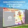 Geburtstagsbanner, Geburtstagsbanner, Banner zum Geburtstag, Transparent zum Geburtstag, Geburtstagstransparent