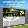 Plakat Geburtstag Banner Geburtstag Geburtstagsbanner Starwars Jedi Krieg der Sterne