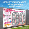 Banner Geburtstag Geburtstagsbanner Plakat Geburtstag Fotobanner Collage Geburtstag