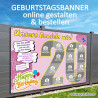 Banner Geburtstag Geburtstagsbanner Plakat Geburtstag Fotobanner Collage Geburtstag