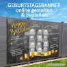 Geburtstagsbanner 18 Ribbon mit Fotos gestalten