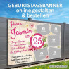 Geburtstagsbanner Plakat Geburtstag Motive Vorlagen Banner Geburtstag Geburtstagsgeschenk Transparent Geburtstag
