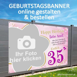 Geburtstagsbanner, Geburtstagsbanner, Banner zum Geburtstag, Transparent zum Geburtstag, Geburtstagstransparent