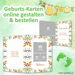 Karte zur Geburt, Geburtskarte, Geburt Vorlage, Karte selbst gestalten