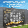 Banner Geburtstag  Geburtstagsbanner Plakat Geburtstag Motive Vorlagen Geburtstagsgeschenk Transparent Geburtstag