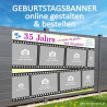 Geburtstagsbanner, Geburtstagsbanner, Banner zum Geburtstag, Transparent zum Geburtstag, Geburtstagstransparent